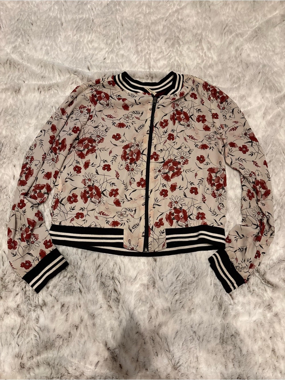 Floral Varsity Jacket